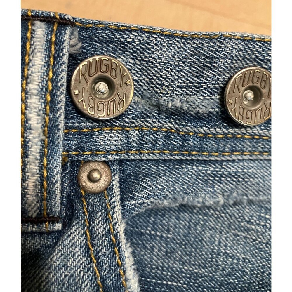 Ralph Lauren Rugby Womens Skull & Crossbones Patchwork Skirt Size 26 Blue AN EXC - Picture 4 of 12